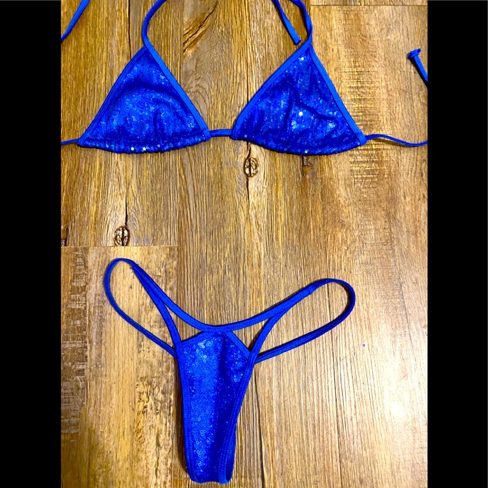Sequin thong bikini